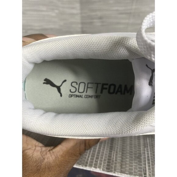 PUMA Womens Carina Court Sneaker Lace Up White‎ Size 9 - Picture 8 of 9